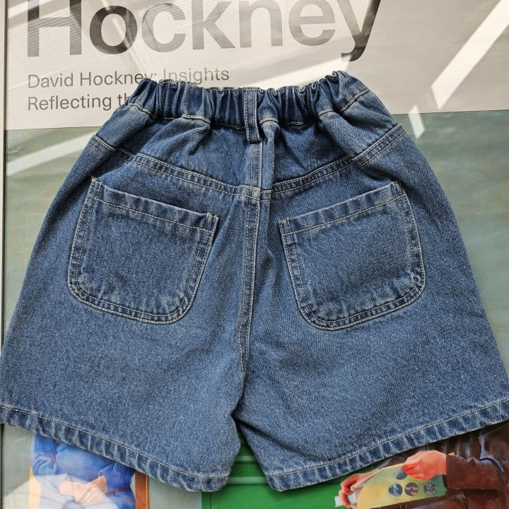 1St Blue - Korean Children Fashion - #minifashionista - Hello Denim Pants - 4