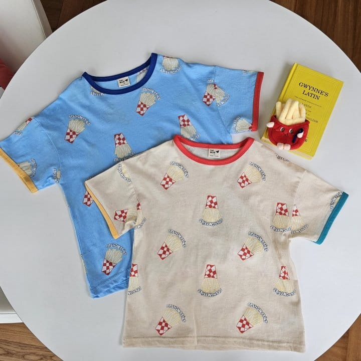 1St Blue - Korean Children Fashion - #prettylittlegirls - Potato Paint Tee  - 8