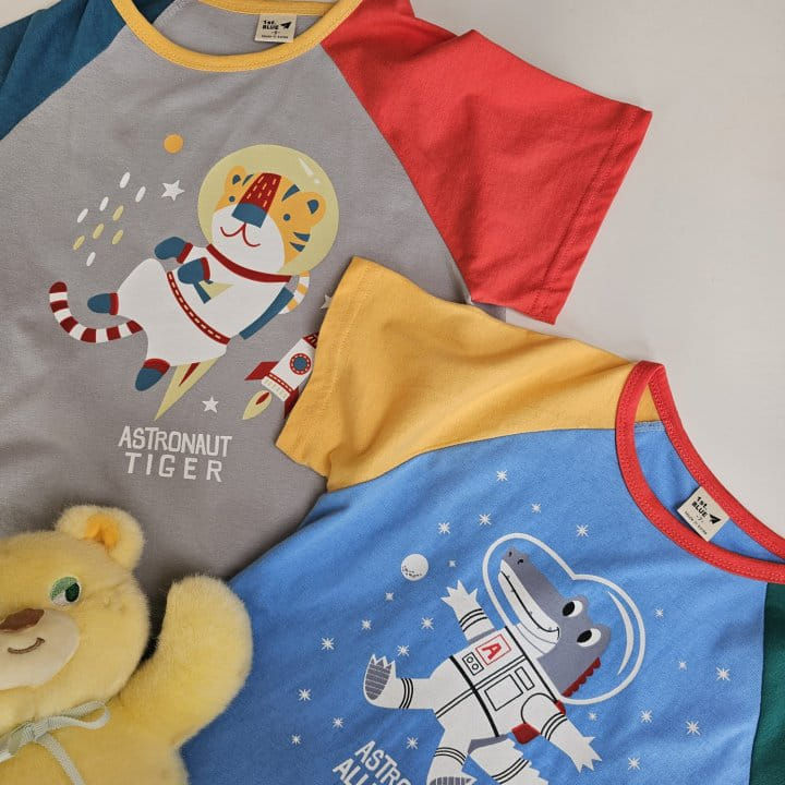1St Blue - Korean Children Fashion - #stylishchildhood - Space Animal Tee  - 9