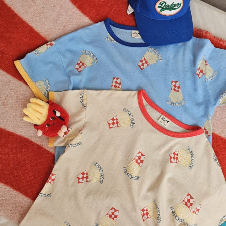1St Blue - Korean Children Fashion - #todddlerfashion - Potato Paint Tee  - 9