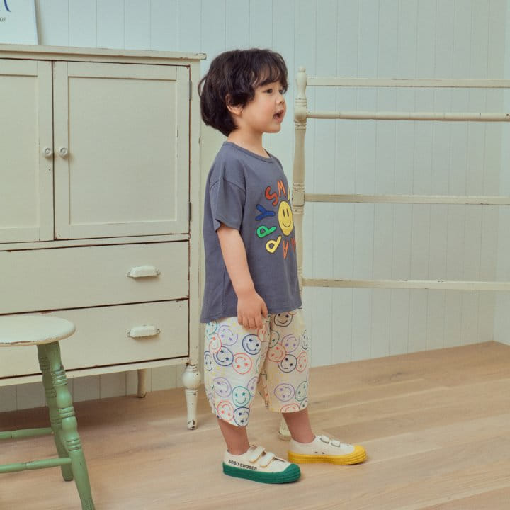 1St Blue - Korean Children Fashion - #todddlerfashion - Happy Smile Tee - 8