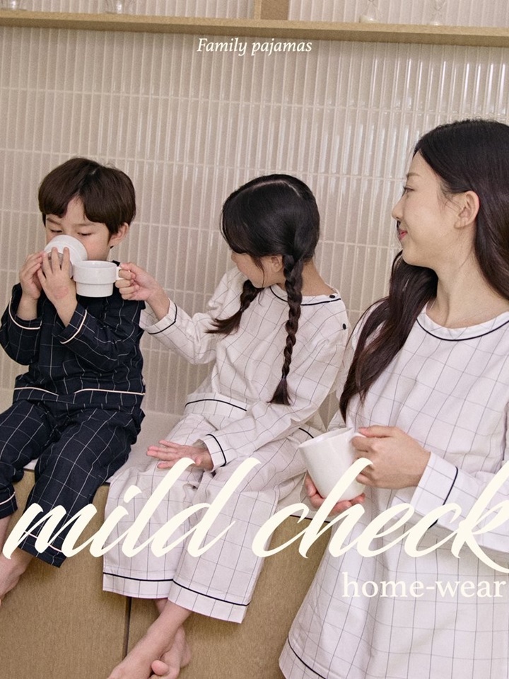 Mild Check Home Wear With Mom