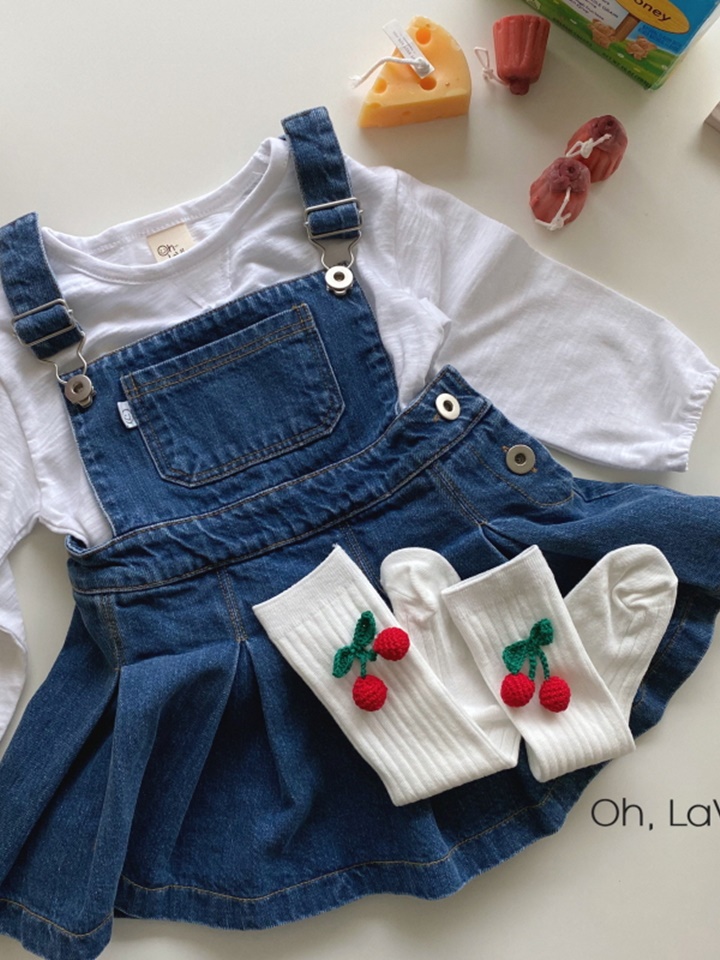 Denim Dungarees Tennis Junior Skirt