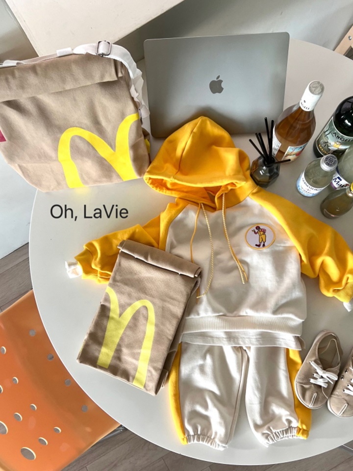 M Donald Hoody Top Bottom Set