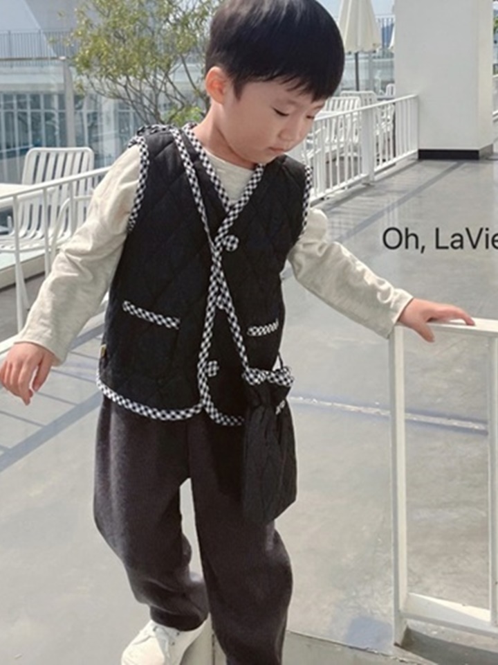 Check Quilted Vest Lucky Bag Set