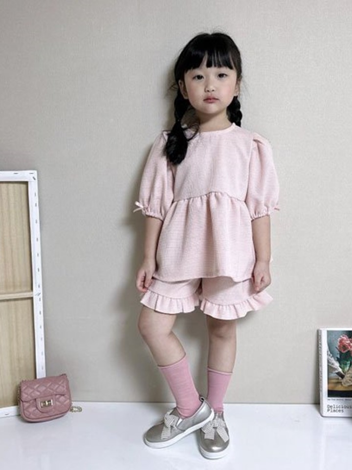 Pring Pring Shirring Blouse