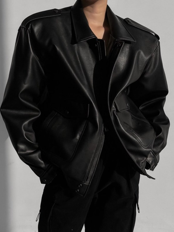 Washed Vegan L A1RMAN Flight Jacket