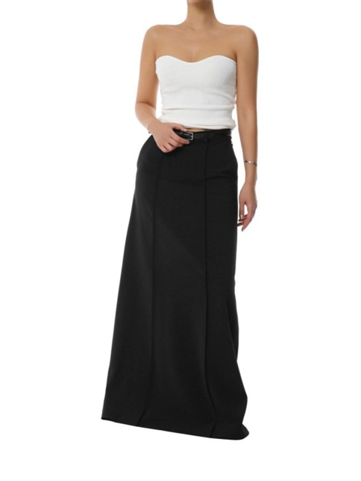 Volume Bust Tube Knit Top
