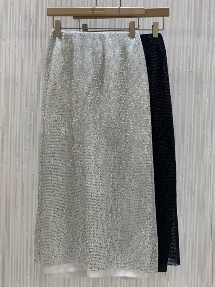 Wrinkle Spangle Skirt