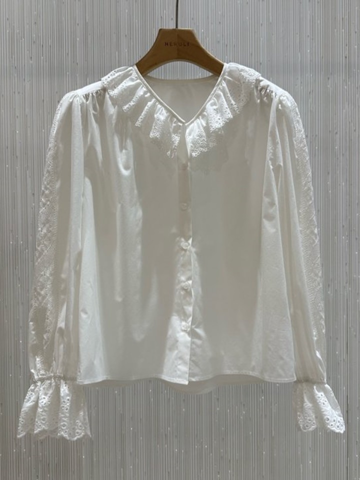 Punching Lace Blouse