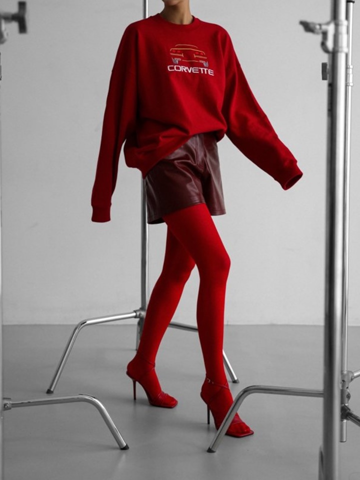 Sports Car Stitch Detail Sweatshirt