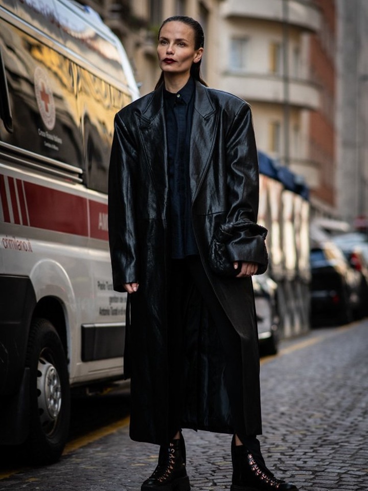 Oversized Vegan L Robe Maxi Coat