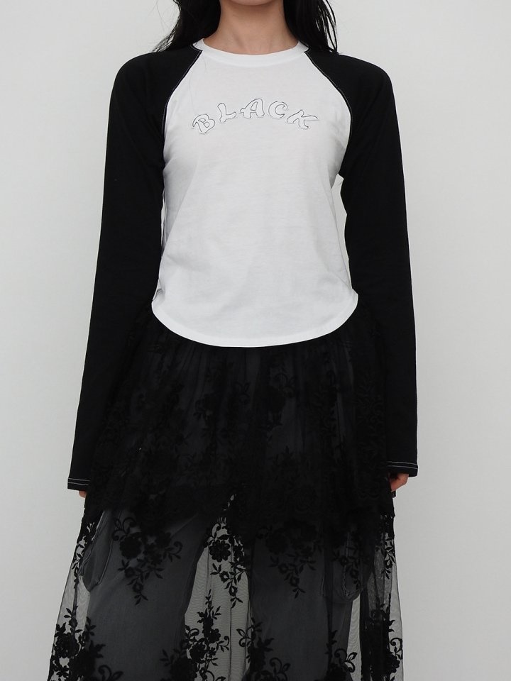 Black Raglan Tee