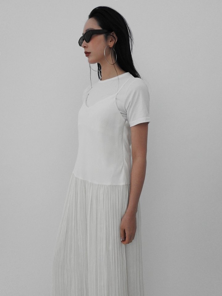 Layered Wrinkle One-Piece
