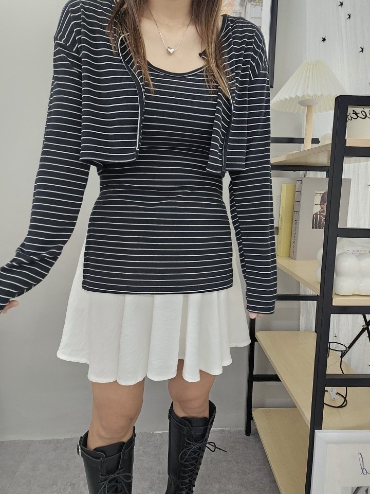 ST Rib Sleeveless Set