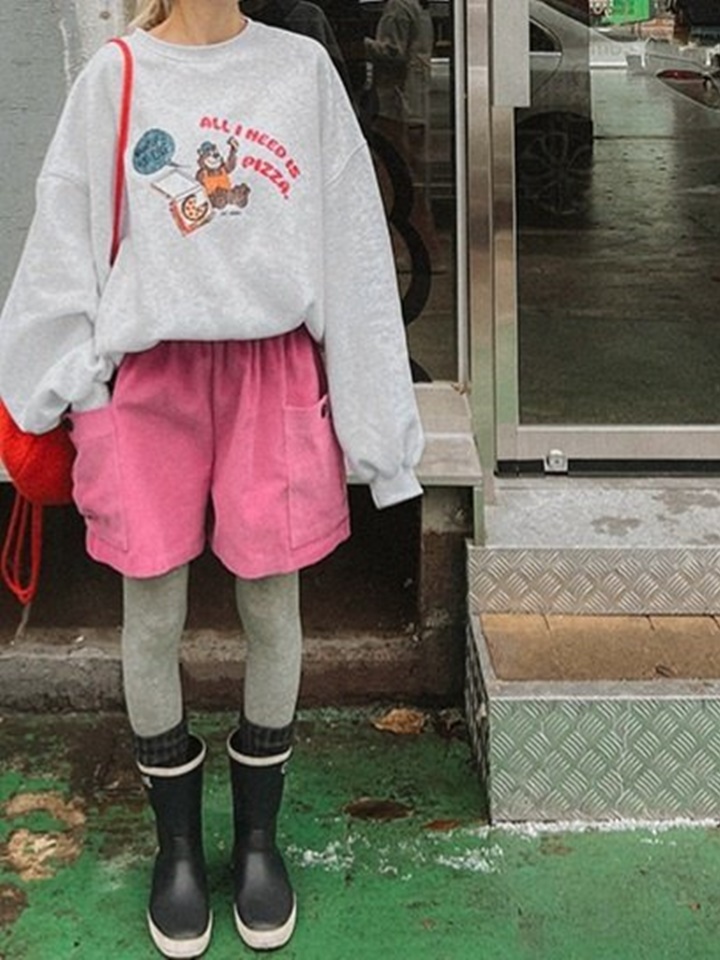 Rib Button Pants