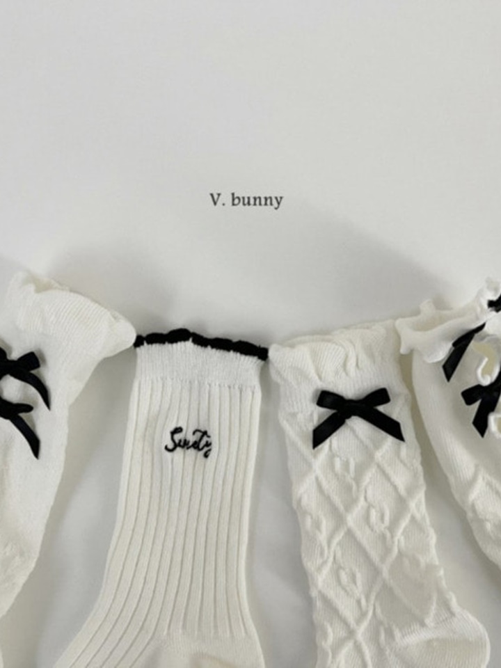 Terry Ribbon Socks Set