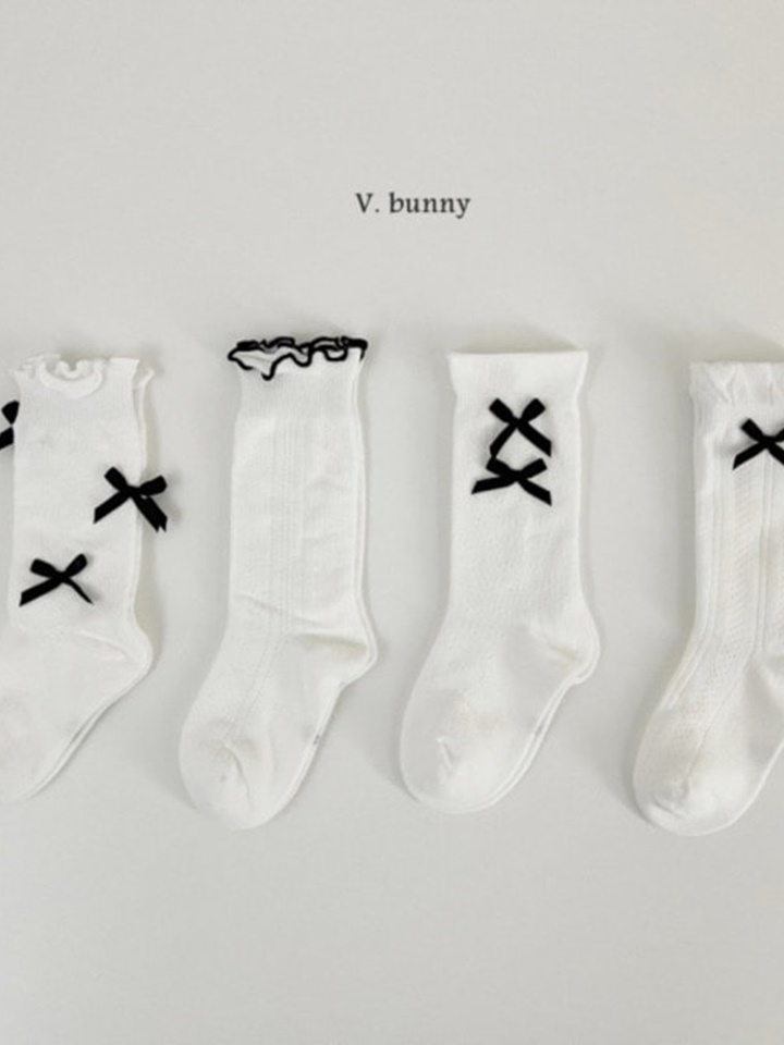 Point Ribbon Socks Set