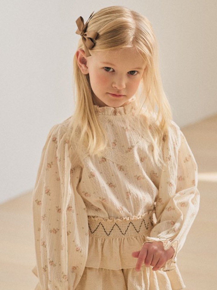 Flower Safforn Blouse