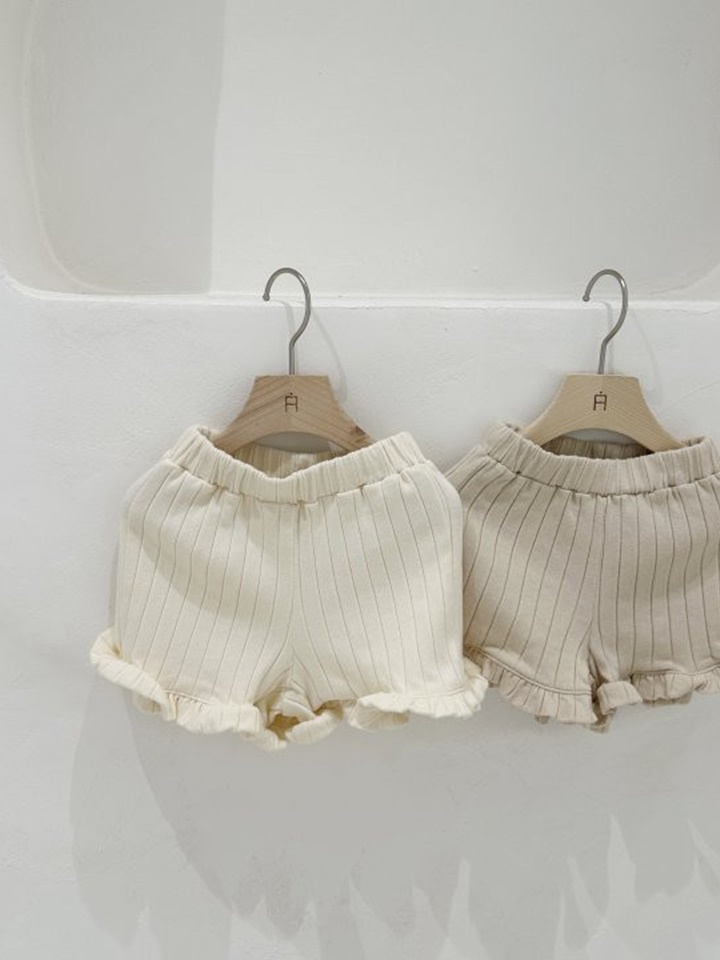 Rib Frill Pants