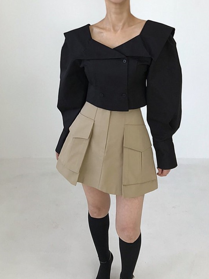 Collar Square Top
