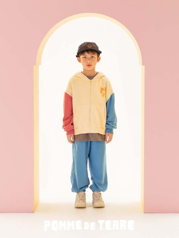 Pomme Color Hoody Zip Up