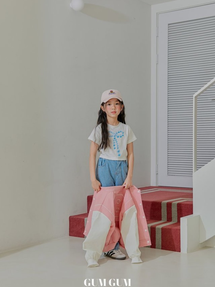 Ribbon Bead Crop Tee