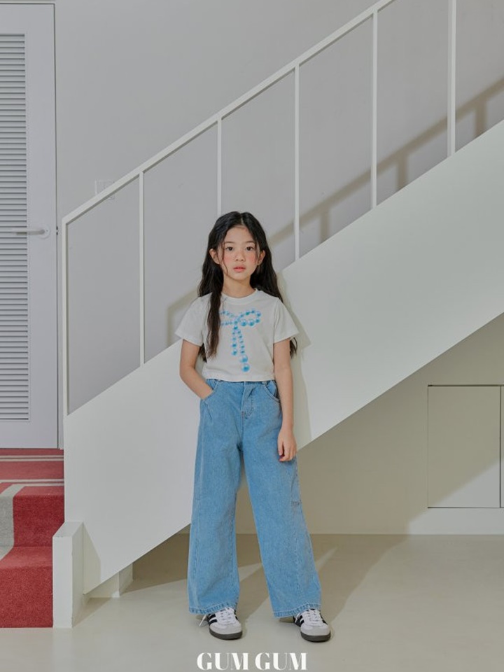 Slit Dart Denim Pants