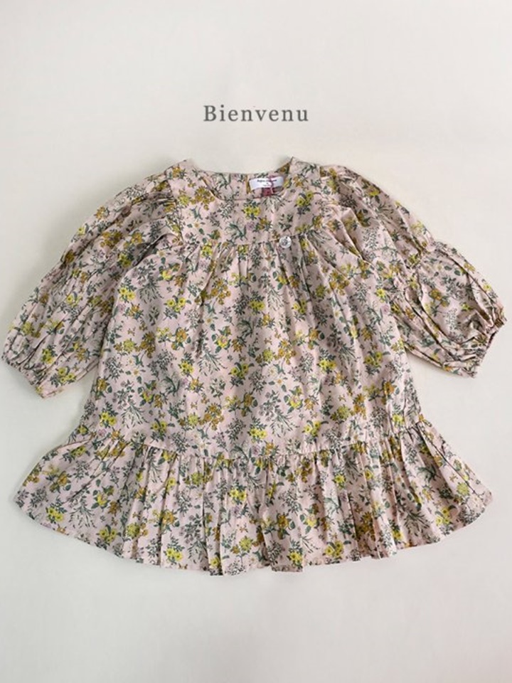 Wild Flower Shirring One-Piece