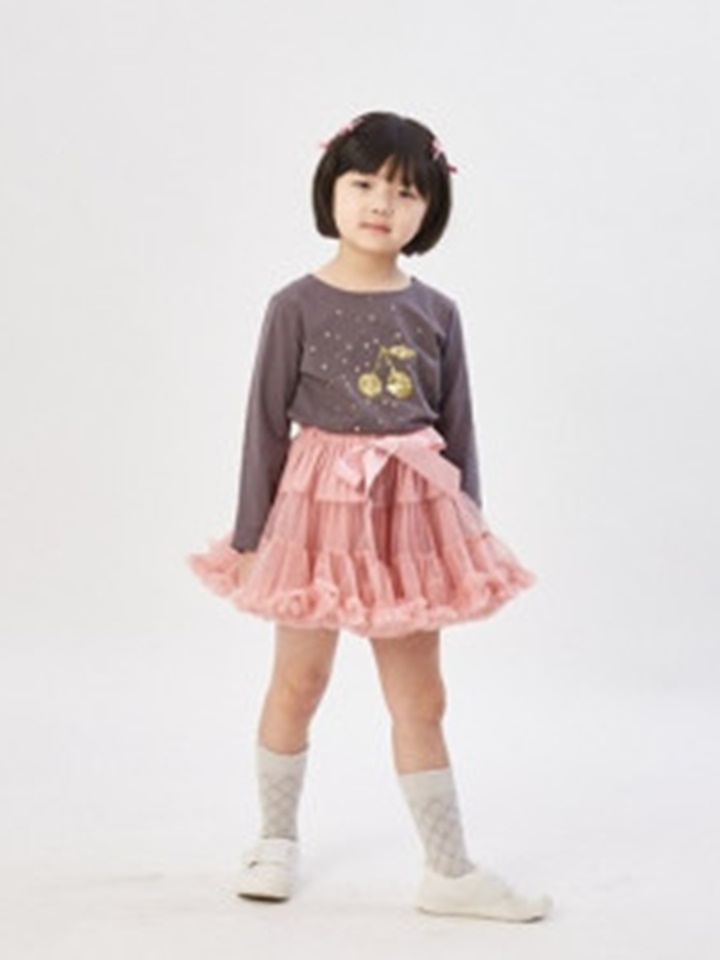Charcoal Spangles Cherry Tee