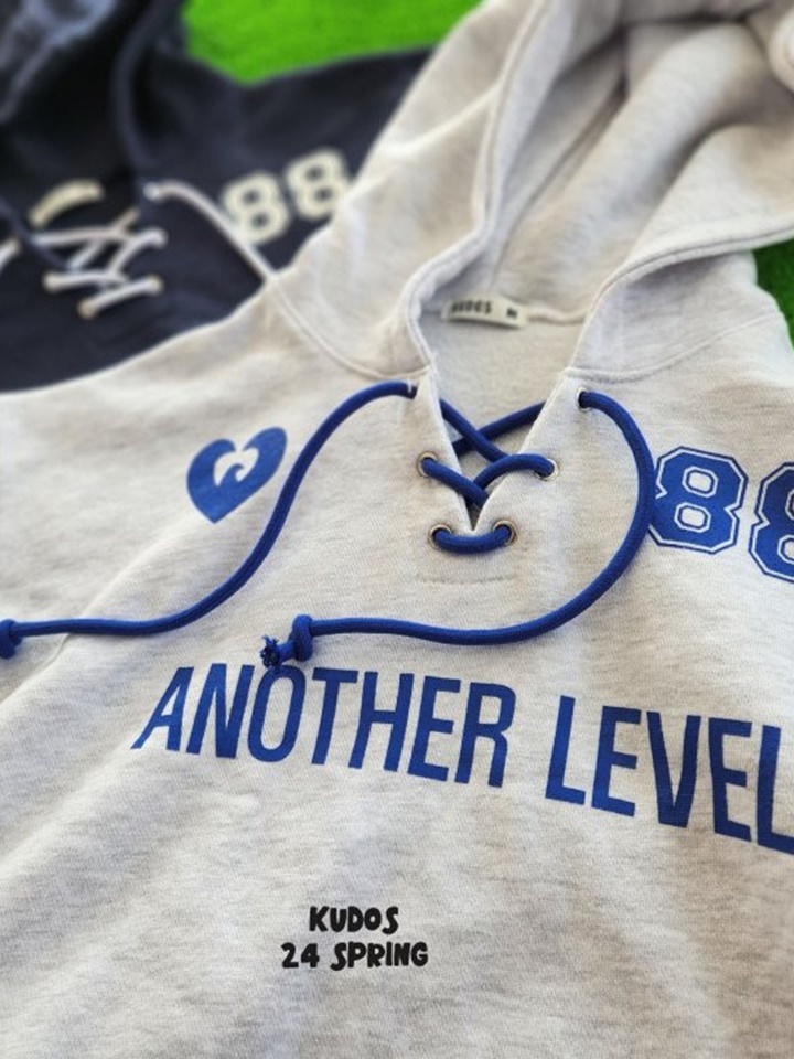 Lace  Up Hoody Sweat Shirt