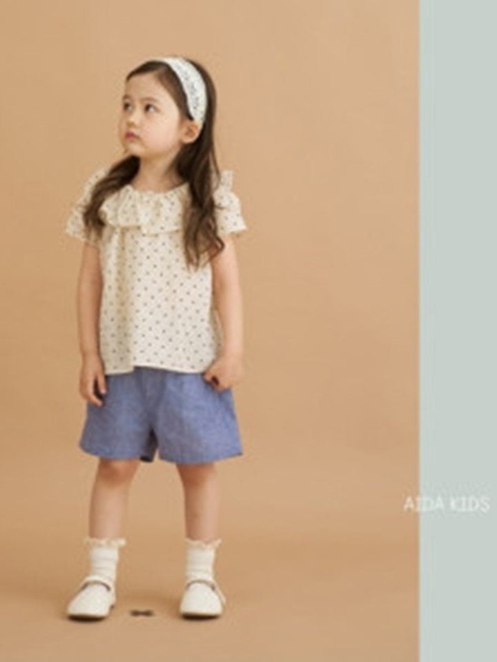 Dot Frill Blouse
