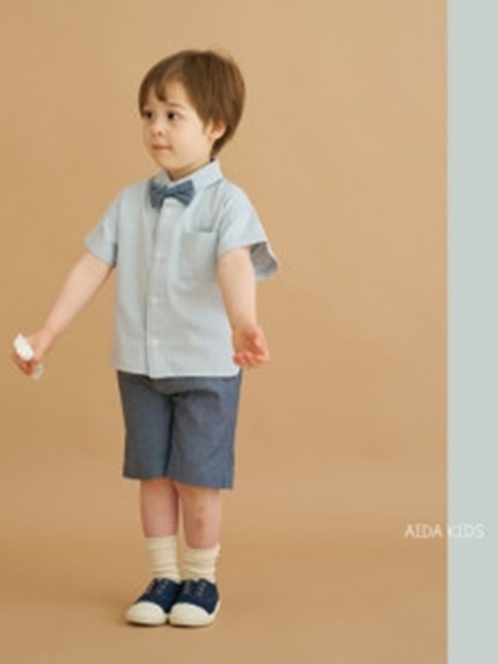Washing Denim Short Sleeve Shirt