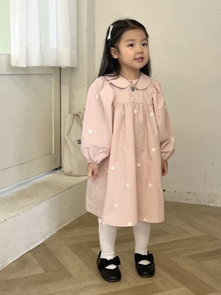 Embroidery Collar One-Piece