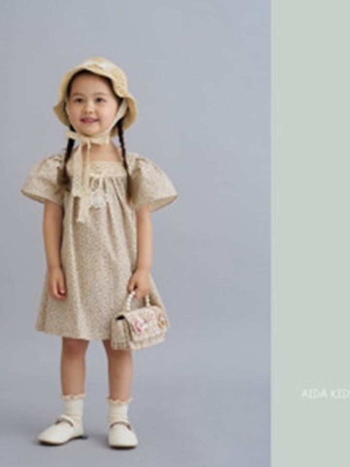Square Neck Flower One-Piece
