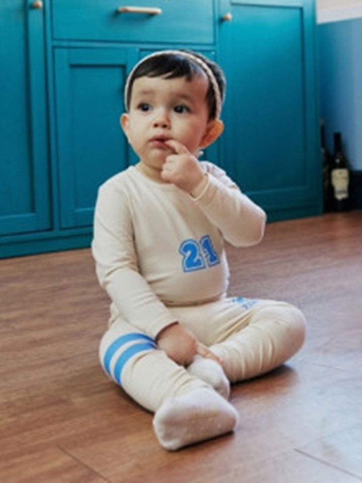 Cream Captain Top Bottom Set