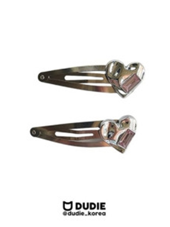 Silver Heart Ticking Pin