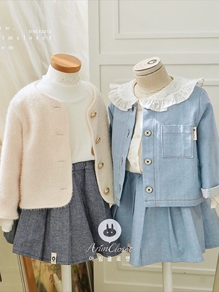 Light Blue Deep Blue Denim Baby C Skirt