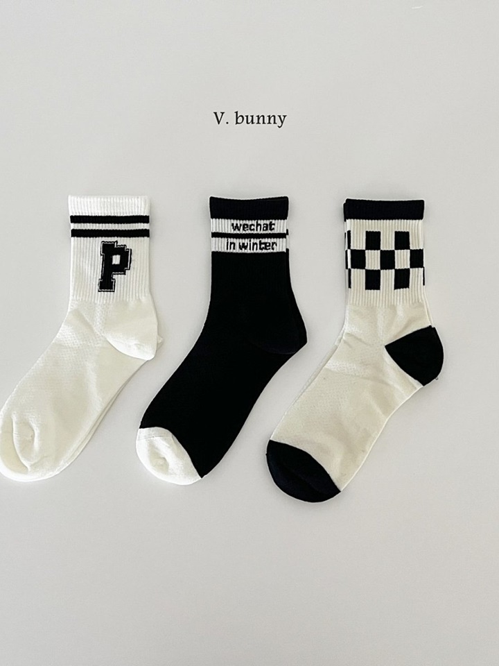 Pi Check Socks Set