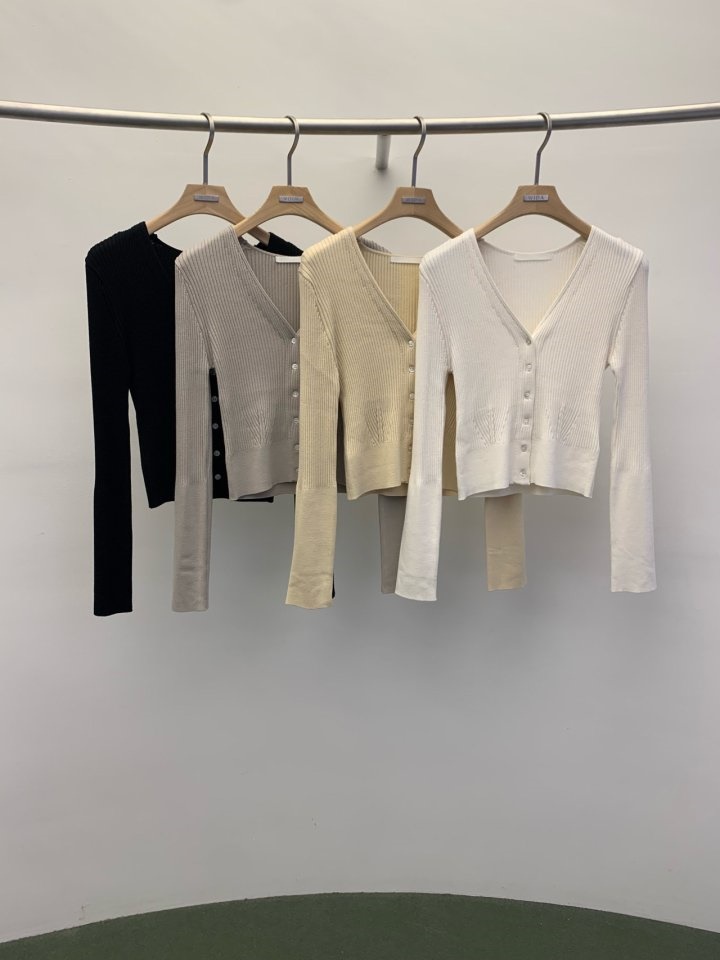 Crop Rib Cardigan