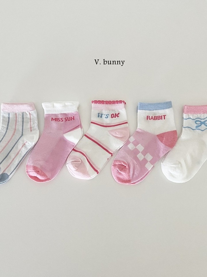 Ok Ribbon Socks Set