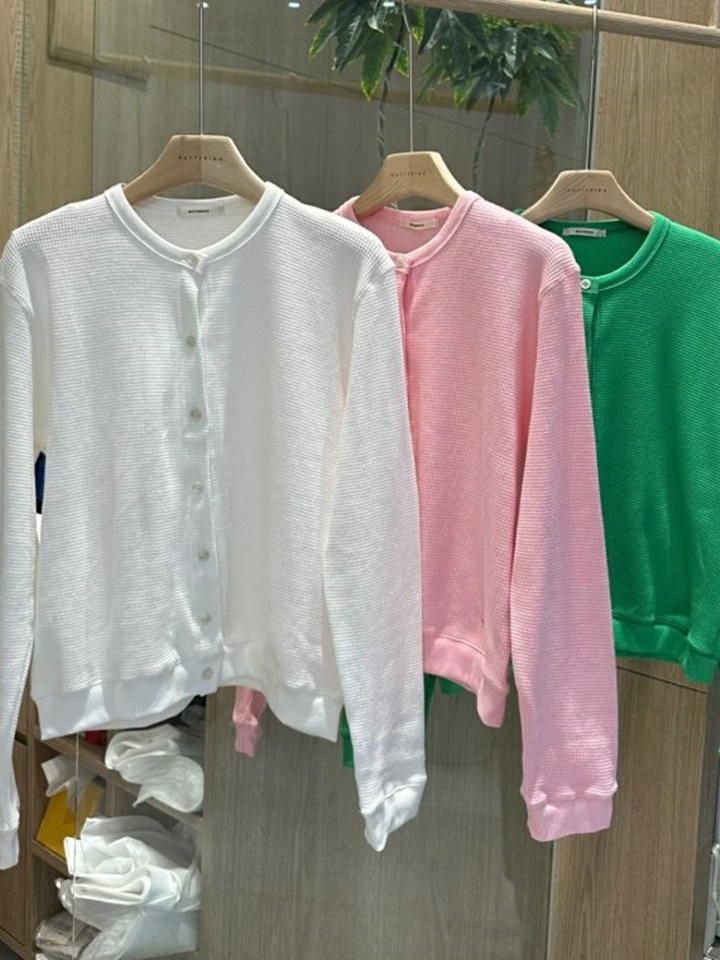 Waffle Cardigan