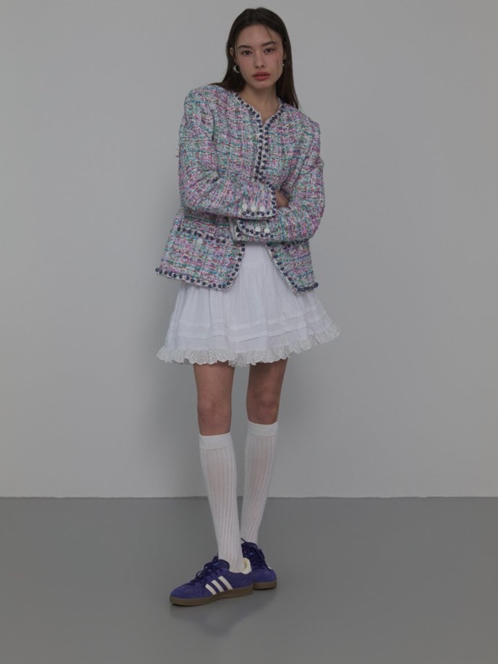 M Bead Tweed Jacket