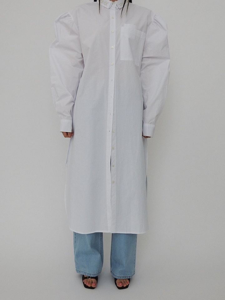 Pearl Collar Long One-Piece