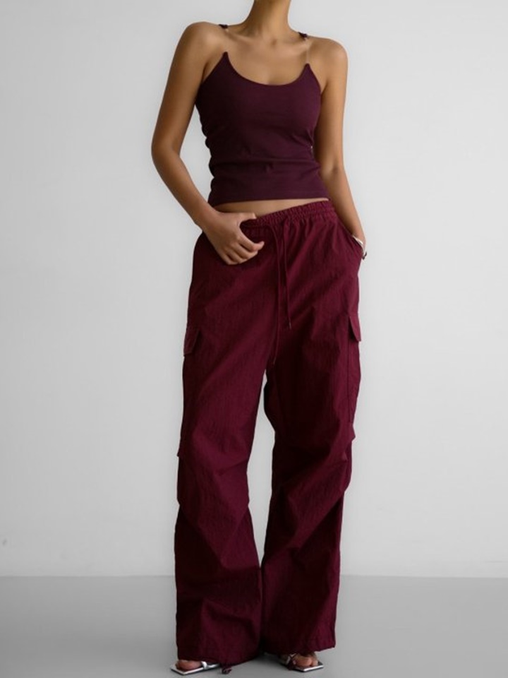 Nylon Technical Cargo Jogger Pants