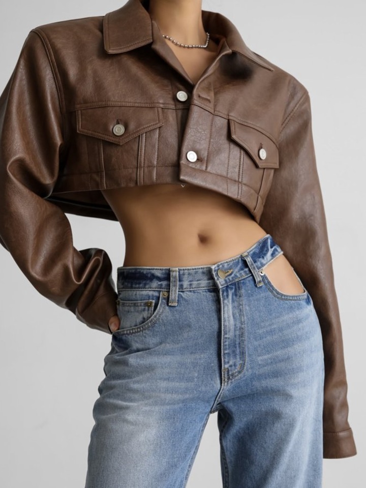 Vegan L Mix Trucker Jacket