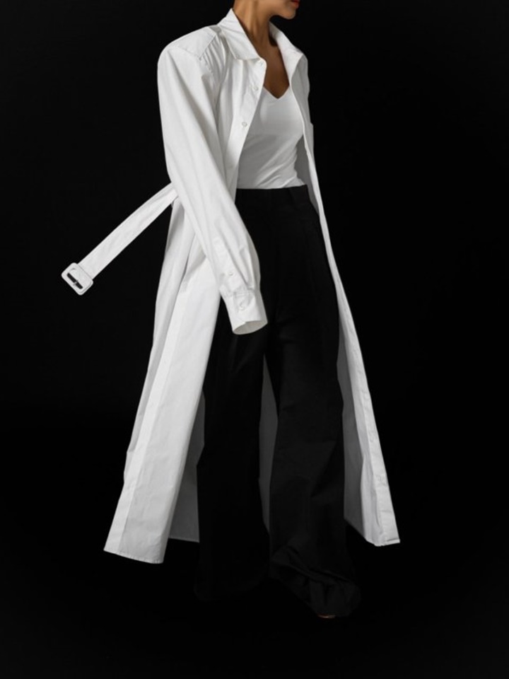 C Two Pin Tuck Wide Trousers