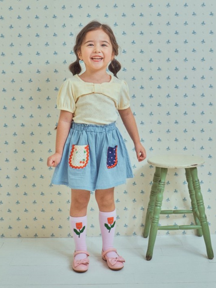 Ribbon Eyelet Tee