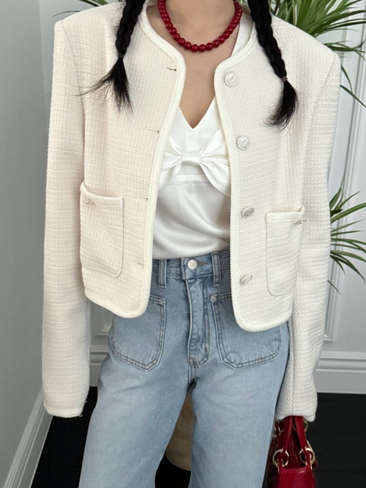Tweed Round  Jacket