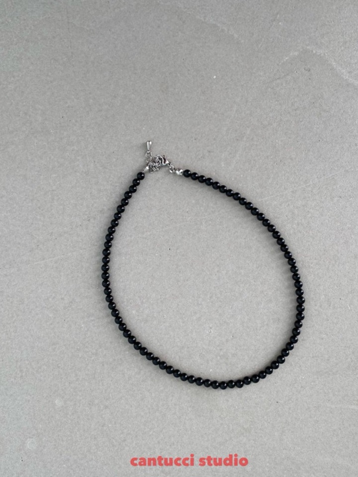 Onyx Necklace With Mom